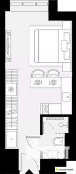 1-к квартира, вторичка, 22м2, 5/27 этаж