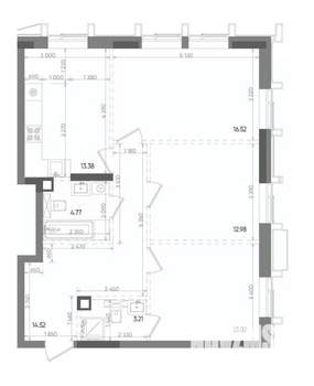 3-к квартира, вторичка, 78м2, 19/22 этаж