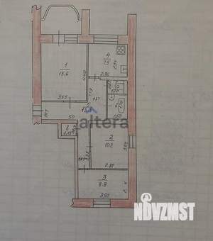3-к квартира, вторичка, 60м2, 10/15 этаж
