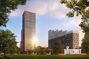 1-к квартира, строящийся дом, 56м2, 15/16 этаж