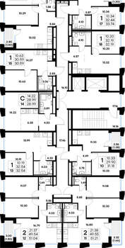2-к квартира, вторичка, 47м2, 3/20 этаж