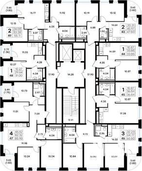 4-к квартира, вторичка, 86м2, 8/10 этаж