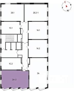2-к квартира, вторичка, 61м2, 14/14 этаж