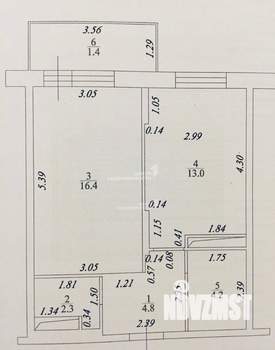 1-к квартира, вторичка, 41м2, 14/18 этаж