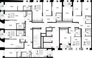 3-к квартира, вторичка, 79м2, 6/20 этаж