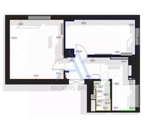 2-к квартира, вторичка, 55м2, 4/5 этаж