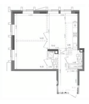 3-к квартира, вторичка, 66м2, 14/22 этаж