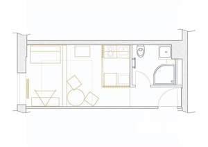 Студия квартира, вторичка, 12м2, 1/9 этаж