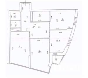 3-к квартира, вторичка, 105м2, 14/23 этаж