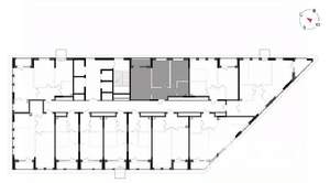 2-к квартира, вторичка, 53м2, 16/23 этаж