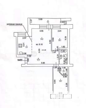 2-к квартира, вторичка, 64м2, 7/9 этаж