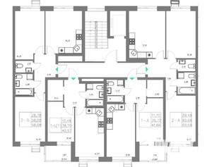 1-к квартира, вторичка, 42м2, 9/10 этаж