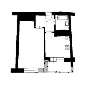 1-к квартира, вторичка, 40м2, 7/12 этаж