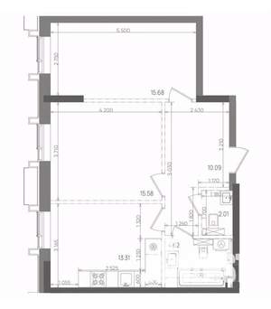 2-к квартира, вторичка, 61м2, 13/22 этаж