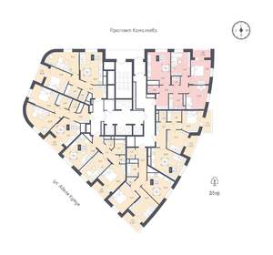 2-к квартира, вторичка, 60м2, 16/22 этаж