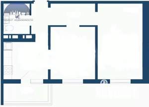 2-к квартира, вторичка, 47м2, 15/20 этаж