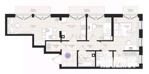 2-к квартира, вторичка, 69м2, 6/8 этаж