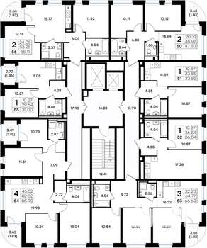 4-к квартира, вторичка, 86м2, 9/10 этаж