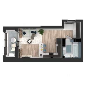 Студия квартира, вторичка, 32м2, 6/23 этаж