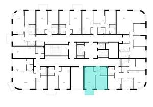 1-к квартира, вторичка, 34м2, 23/24 этаж