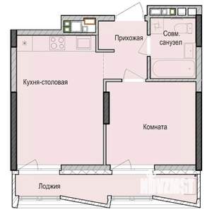 1-к квартира, вторичка, 38м2, 2/23 этаж