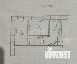 2-к квартира, вторичка, 35м2, 2/2 этаж