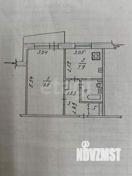 1-к квартира, вторичка, 33м2, 1/10 этаж