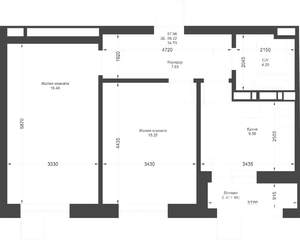 2-к квартира, вторичка, 58м2, 5/17 этаж