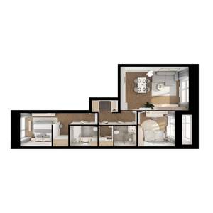 2-к квартира, вторичка, 64м2, 3/10 этаж
