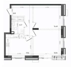 2-к квартира, вторичка, 56м2, 18/22 этаж