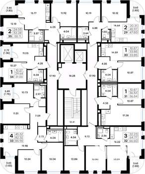 2-к квартира, вторичка, 55м2, 6/10 этаж
