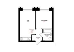 1-к квартира, вторичка, 35м2, 5/25 этаж