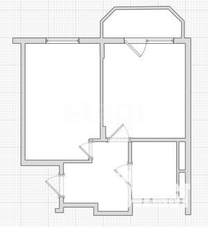 1-к квартира, вторичка, 40м2, 14/19 этаж