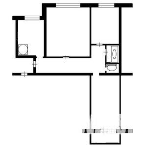 3-к квартира, вторичка, 59м2, 3/5 этаж