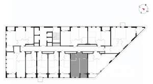 1-к квартира, вторичка, 45м2, 11/23 этаж