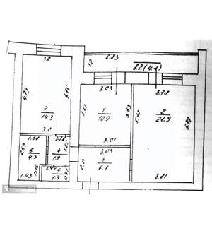 2-к квартира, вторичка, 61м2, 4/9 этаж