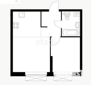 2-к квартира, вторичка, 40м2, 11/26 этаж