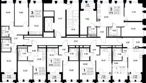 3-к квартира, вторичка, 69м2, 3/20 этаж