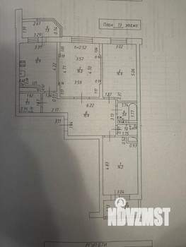 3-к квартира, вторичка, 85м2, 13/18 этаж