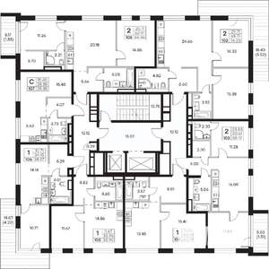 2-к квартира, вторичка, 74м2, 3/8 этаж