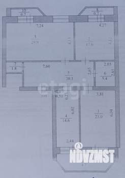 3-к квартира, вторичка, 113м2, 3/9 этаж