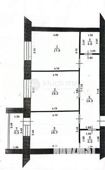 2-к квартира, вторичка, 75м2, 9/10 этаж