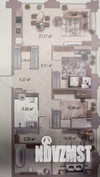 4-к квартира, вторичка, 91м2, 1/8 этаж