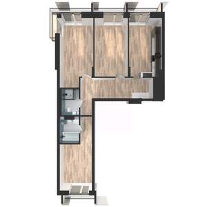 3-к квартира, вторичка, 86м2, 4/25 этаж