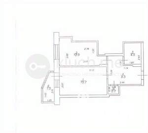 1-к квартира, вторичка, 42м2, 12/22 этаж