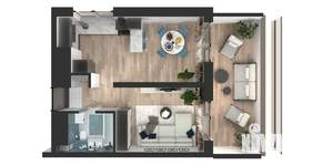 1-к квартира, вторичка, 41м2, 4/25 этаж