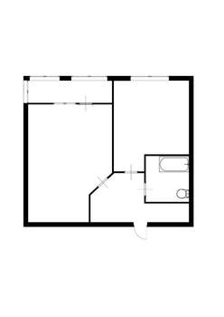 1-к квартира, вторичка, 39м2, 9/9 этаж