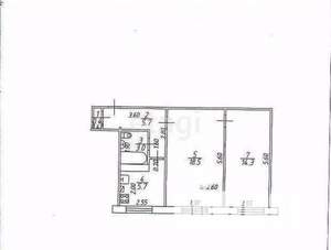 2-к квартира, вторичка, 48м2, 2/5 этаж