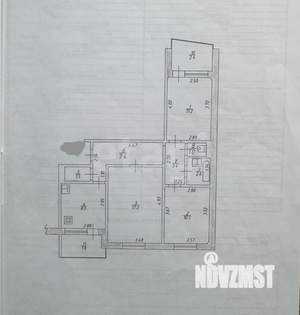 3-к квартира, вторичка, 63м2, 9/9 этаж