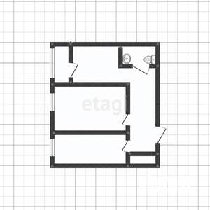 2-к квартира, вторичка, 55м2, 6/17 этаж